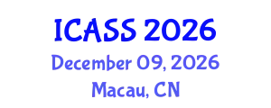 International Conference on Anthropological and Sociological Sciences (ICASS) December 09, 2026 - Macau, China