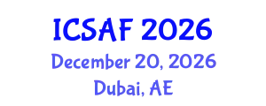 International Conference on Sustainable Aquaculture and Fisheries (ICSAF) December 20, 2026 - Dubai, United Arab Emirates