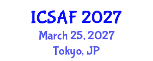 International Conference on Sustainable Aquaculture and Fisheries (ICSAF) March 25, 2027 - Tokyo, Japan