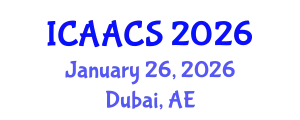 International Conference on Agriculture, Agronomy and Crop Sciences (ICAACS) January 26, 2026 - Dubai, United Arab Emirates