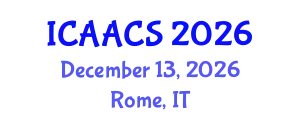 International Conference on Agriculture, Agronomy and Crop Sciences (ICAACS) December 13, 2026 - Rome, Italy