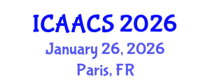 International Conference on Agriculture, Agronomy and Crop Sciences (ICAACS) January 26, 2026 - Paris, France