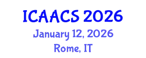 International Conference on Agriculture, Agronomy and Crop Sciences (ICAACS) January 12, 2026 - Rome, Italy