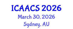 International Conference on Agriculture, Agronomy and Crop Sciences (ICAACS) March 30, 2026 - Sydney, Australia