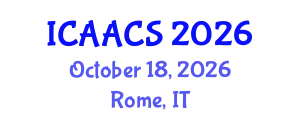 International Conference on Agriculture, Agronomy and Crop Sciences (ICAACS) October 18, 2026 - Rome, Italy