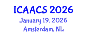 International Conference on Agriculture, Agronomy and Crop Sciences (ICAACS) January 19, 2026 - Amsterdam, Netherlands