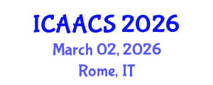 International Conference on Agriculture, Agronomy and Crop Sciences (ICAACS) March 02, 2026 - Rome, Italy