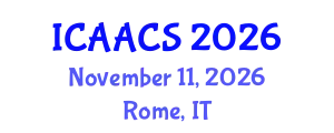 International Conference on Agriculture, Agronomy and Crop Sciences (ICAACS) November 11, 2026 - Rome, Italy