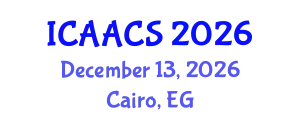 International Conference on Agriculture, Agronomy and Crop Sciences (ICAACS) December 13, 2026 - Cairo, Egypt