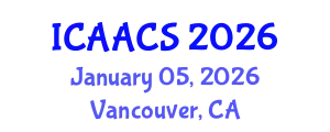 International Conference on Agriculture, Agronomy and Crop Sciences (ICAACS) January 05, 2026 - Vancouver, Canada