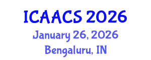 International Conference on Agriculture, Agronomy and Crop Sciences (ICAACS) January 26, 2026 - Bengaluru, India