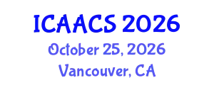 International Conference on Agriculture, Agronomy and Crop Sciences (ICAACS) October 25, 2026 - Vancouver, Canada