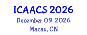 International Conference on Agriculture, Agronomy and Crop Sciences (ICAACS) December 09, 2026 - Macau, China