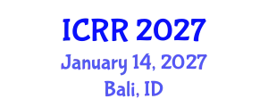 International Conference on Rehabilitation Robotics (ICRR) January 14, 2027 - Bali, Indonesia