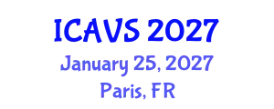 International Conference on Advanced Vibrational Spectroscopy (ICAVS) January 25, 2027 - Paris, France