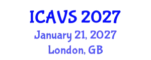 International Conference on Advanced Vibrational Spectroscopy (ICAVS) January 21, 2027 - London, United Kingdom