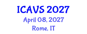 International Conference on Advanced Vibrational Spectroscopy (ICAVS) April 08, 2027 - Rome, Italy