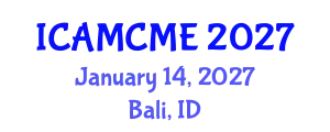 International Conference on Advanced Motion Control and Mechanical Engineering (ICAMCME) January 14, 2027 - Bali, Indonesia