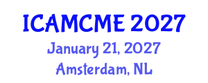 International Conference on Advanced Motion Control and Mechanical Engineering (ICAMCME) January 21, 2027 - Amsterdam, Netherlands