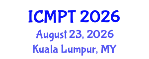 International Conference on Mycotoxins, Phycotoxins and Toxicology (ICMPT) August 23, 2026 - Kuala Lumpur, Malaysia