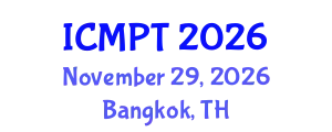 International Conference on Mycotoxins, Phycotoxins and Toxicology (ICMPT) November 29, 2026 - Bangkok, Thailand