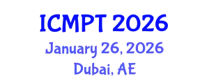 International Conference on Mycotoxins, Phycotoxins and Toxicology (ICMPT) January 26, 2026 - Dubai, United Arab Emirates