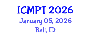 International Conference on Mycotoxins, Phycotoxins and Toxicology (ICMPT) January 05, 2026 - Bali, Indonesia