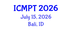 International Conference on Mycotoxins, Phycotoxins and Toxicology (ICMPT) July 15, 2026 - Bali, Indonesia