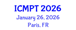 International Conference on Mycotoxins, Phycotoxins and Toxicology (ICMPT) January 26, 2026 - Paris, France