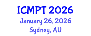 International Conference on Mycotoxins, Phycotoxins and Toxicology (ICMPT) January 26, 2026 - Sydney, Australia