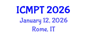 International Conference on Mycotoxins, Phycotoxins and Toxicology (ICMPT) January 12, 2026 - Rome, Italy
