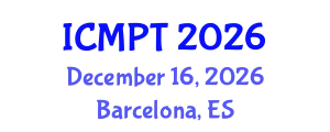 International Conference on Mycotoxins, Phycotoxins and Toxicology (ICMPT) December 16, 2026 - Barcelona, Spain