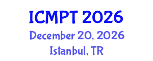 International Conference on Mycotoxins, Phycotoxins and Toxicology (ICMPT) December 20, 2026 - Istanbul, Turkey