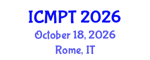 International Conference on Mycotoxins, Phycotoxins and Toxicology (ICMPT) October 18, 2026 - Rome, Italy