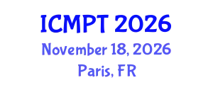 International Conference on Mycotoxins, Phycotoxins and Toxicology (ICMPT) November 18, 2026 - Paris, France
