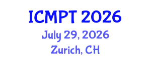 International Conference on Mycotoxins, Phycotoxins and Toxicology (ICMPT) July 29, 2026 - Zurich, Switzerland