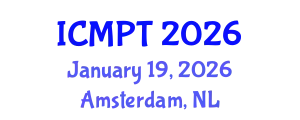 International Conference on Mycotoxins, Phycotoxins and Toxicology (ICMPT) January 19, 2026 - Amsterdam, Netherlands