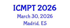 International Conference on Mycotoxins, Phycotoxins and Toxicology (ICMPT) March 30, 2026 - Madrid, Spain