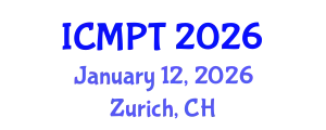 International Conference on Mycotoxins, Phycotoxins and Toxicology (ICMPT) January 12, 2026 - Zurich, Switzerland