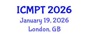 International Conference on Mycotoxins, Phycotoxins and Toxicology (ICMPT) January 19, 2026 - London, United Kingdom