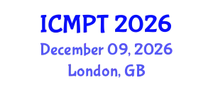International Conference on Mycotoxins, Phycotoxins and Toxicology (ICMPT) December 09, 2026 - London, United Kingdom