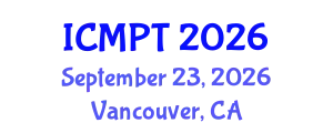 International Conference on Mycotoxins, Phycotoxins and Toxicology (ICMPT) September 23, 2026 - Vancouver, Canada