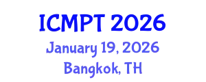 International Conference on Mycotoxins, Phycotoxins and Toxicology (ICMPT) January 19, 2026 - Bangkok, Thailand