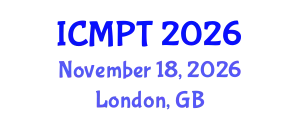 International Conference on Mycotoxins, Phycotoxins and Toxicology (ICMPT) November 18, 2026 - London, United Kingdom