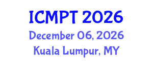 International Conference on Mycotoxins, Phycotoxins and Toxicology (ICMPT) December 06, 2026 - Kuala Lumpur, Malaysia