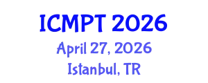 International Conference on Mycotoxins, Phycotoxins and Toxicology (ICMPT) April 27, 2026 - Istanbul, Turkey