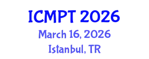 International Conference on Mycotoxins, Phycotoxins and Toxicology (ICMPT) March 16, 2026 - Istanbul, Turkey