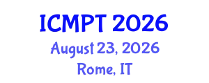 International Conference on Mycotoxins, Phycotoxins and Toxicology (ICMPT) August 23, 2026 - Rome, Italy