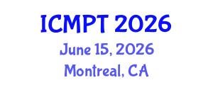 International Conference on Mycotoxins, Phycotoxins and Toxicology (ICMPT) June 15, 2026 - Montreal, Canada