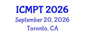 International Conference on Mycotoxins, Phycotoxins and Toxicology (ICMPT) September 20, 2026 - Toronto, Canada